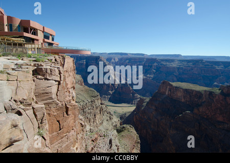 Grand Canyon Skywalk above the Colorado River In Arizona Stock Photo