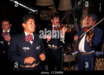 Mexicans Mexican people person men males mariachi band members Tlaquepaque Jalisco State Mexico Stock Photo