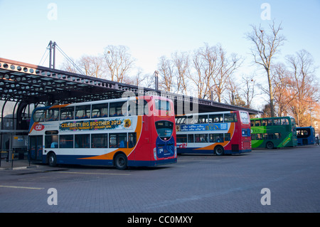 Drummer Street bus station, Cambridge, England. Stock Photo