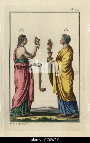 Simpulum Ancient Egyptian with Sistrum Stock Photo - Alamy