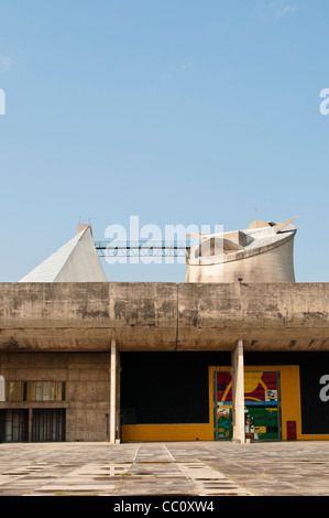 Assembly building, Capitol Complex, by Le Corbusier, Chandigarh, India Stock Photo