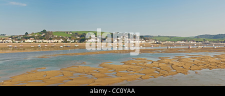 The estuary of the River Torridge, looking from Appledore across to Instow, North Devon England Stock Photo