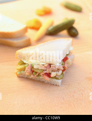 Tuna - sandwich Stock Photo