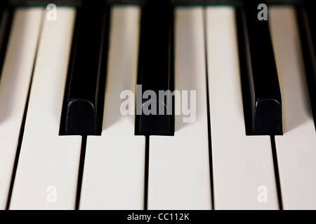 Close up of piano keys. Stock Photo
