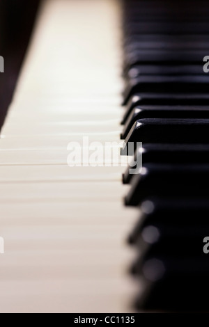 Close up of piano keyboard. Stock Photo