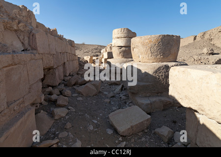 Ruins of temples and townsite of Kom el Sultan at Abydos Middle Egypt Stock Photo