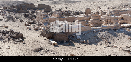 Ruins of temples and townsite of Kom el Sultan at Abydos Middle Egypt Stock Photo