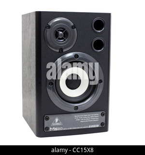 DIGITAL MONITOR SPEAKERS MS2 Product retail shots against pure white background in under studio lighting. Stock Photo