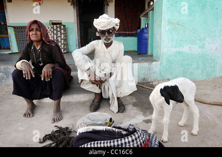 Meghawal tribal people in Kutch, India Stock Photo