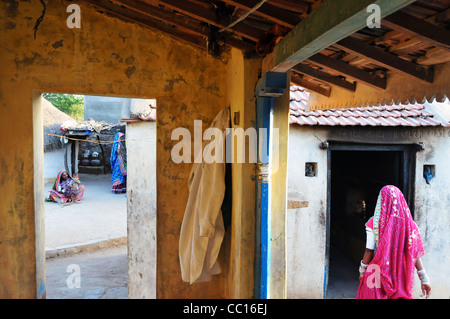 Meghawal tribal people in Kutch, India Stock Photo