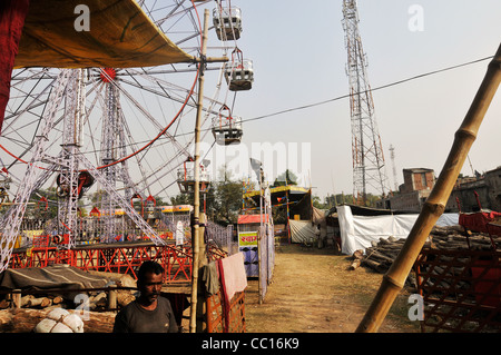 A fair (mela) at Kenduli in the Indian state of West Bengal Stock Photo