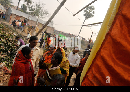 A fair (mela) at Kenduli in the Indian state of West Bengal Stock Photo