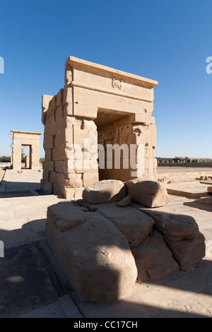 View of the Hibis Temple, the ancient capital of Kharga Oasis, Western Desert of Egypt Stock Photo