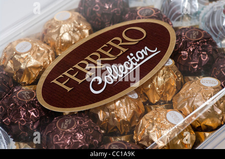 Box Of Ferrero Rocher Chocolate Collection Stock Photo