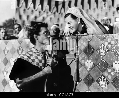RICHARD TODD, JOAN RICE, THE STORY OF ROBIN HOOD AND HIS MERRIE MEN, 1952 Stock Photo