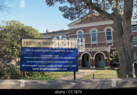 The Friend's Meeting House on Ship Street in the Brighton Lanes shopping area, Brighton, East Sussex, UK. Stock Photo