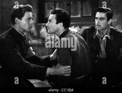 JEAN-PIERRE AUMONT, GENE KELLY, RICHARD WHORF, THE CROSS OF LORRAINE, 1943 Stock Photo