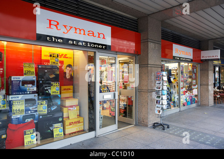 ryman the stationer store London England UK United kingdom Stock Photo