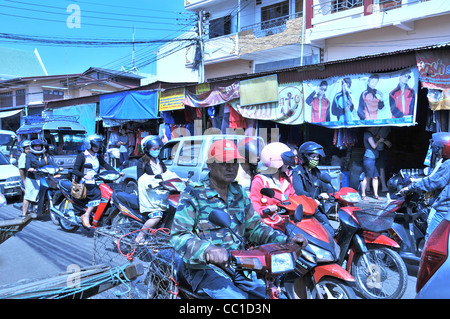 street scene, Vientiane, Laos Stock Photo