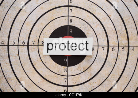 Protect target Stock Photo