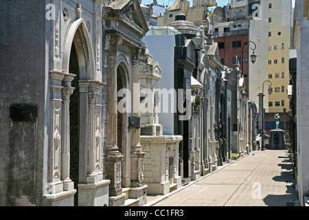 La Recoleta Cemetery in Buenos Aires, Argentina Stock Photo