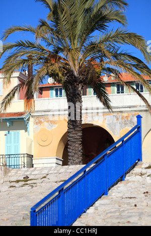 Architecture of the Promenade des Anglais of Nice city, France Stock Photo