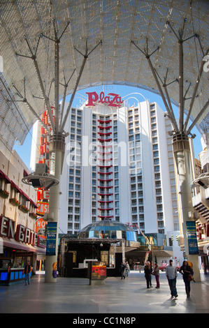 Plaza Hotel and Casino in Downtown Las Vegas Stock Photo