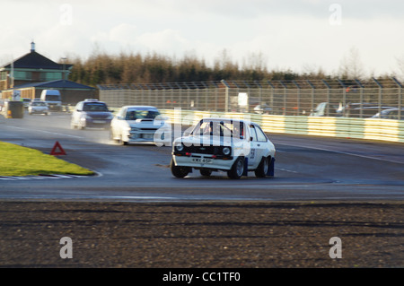 Christmas Stages Rally at Croft Circuit near Darlington in the UK January 2012 Stock Photo