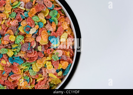 Fruity Pebbles breakfast cereal. Stock Photo