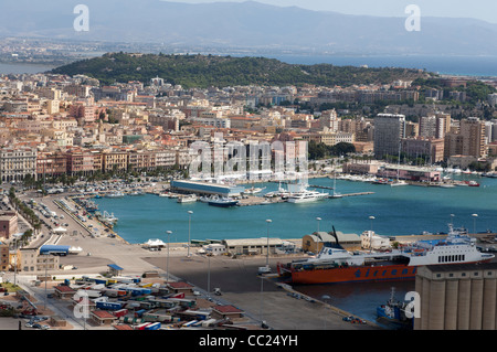 Aerial view of Alicante, Spain Stock Photo