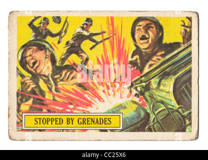 World War 2 Battle cards produced in 1965 by A&BC created by artist