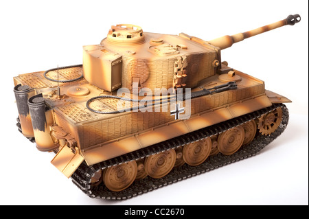 Late model Tiger 1 tank with Zimmerit anti mine coating Stock Photo