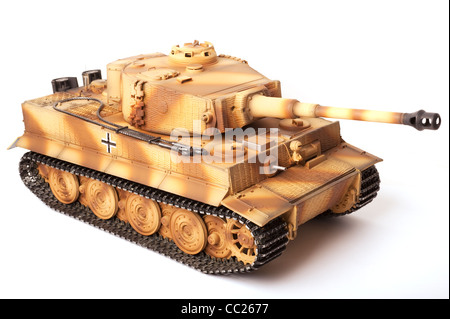 Late model Tiger 1 tank with Zimmerit anti mine coating Stock Photo