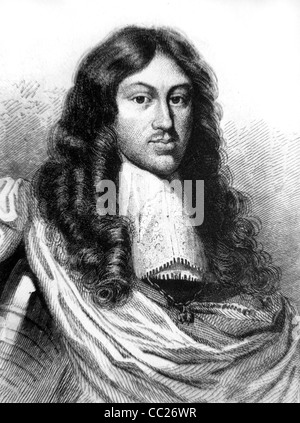 Portrait of Leopold I, Holy Roman Emperor (1640-1705) Emperor (1658-1705) King of Germany, Bohemia & Hungary. c19th Portrait Engraving or Vintage Illustration Stock Photo