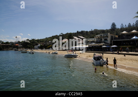 A beach scene at Watsons Bay near Sydney in New South Wales, Australia. Stock Photo