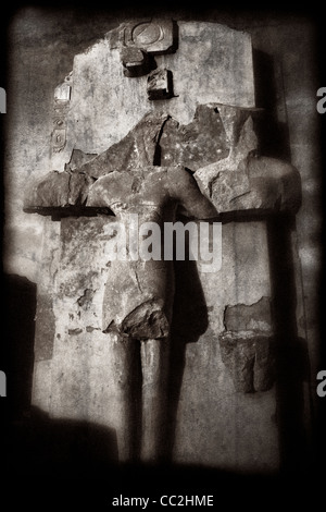An ancient sculpture of figure at Karnak in Egypt Stock Photo