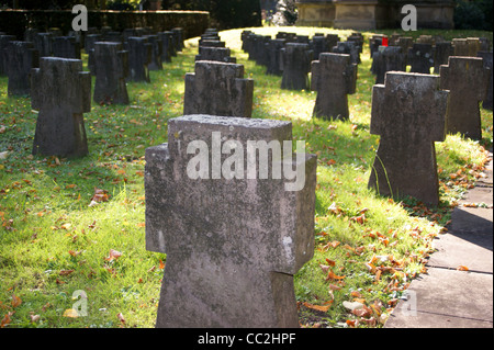 Grave stone of  Katharina Schuller, killed in RAF air raid 1942, Melaten cemetery, Koln, Nordrhein-Westfalen, Germany Stock Photo