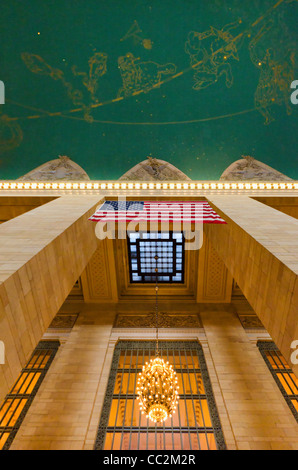 USA, New York State, New York City, Ceiling in Grand Central Station Stock Photo