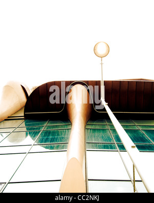 Abstract architecture with street light. Stock Photo