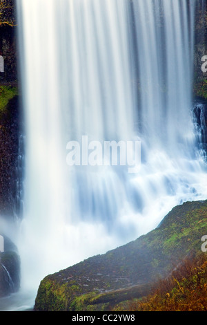 Scenic waterfall in Silver Falls State Park, Oregon Stock Photo