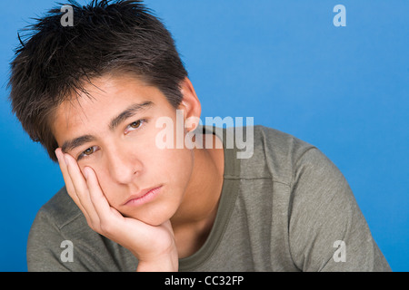 Portrait of teenage boy (16-17) Stock Photo