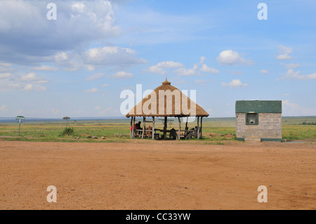 Masai Mara airstrip Stock Photo