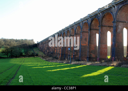 Ouse Valley Viaduct (Balcombe Viaduct) over the River Ouse on the London to Brighton Railway. East Sussex England UK. Stock Photo