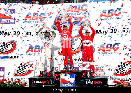 Milwaukee, WI - MAY 29, 2009: INDYCAR The Mile Stock Photo