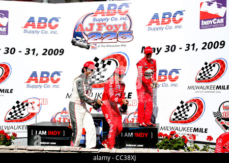 Milwaukee, WI - MAY 29, 2009: INDYCAR The Mile Stock Photo