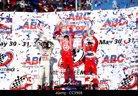 Milwaukee, WI - MAY 29, 2009: INDYCAR The Mile Stock Photo