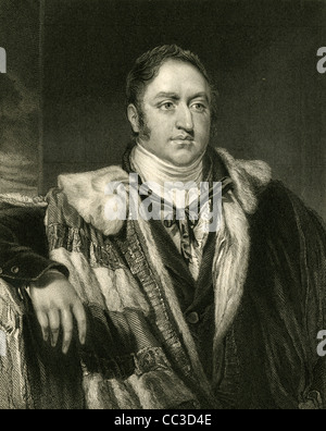 1830 engraving, James Walter Grimston, 1st Earl of Verulam. Stock Photo