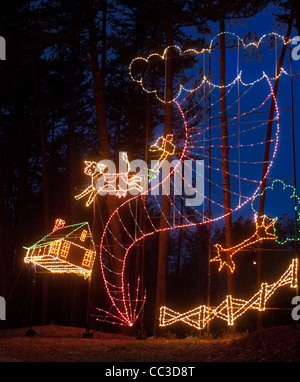 Wizard of Oz Christmas Lights in Atlanta, Georgia Stock Photo