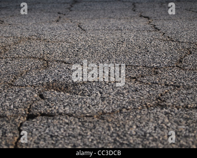 Cracked pavement Stock Photo