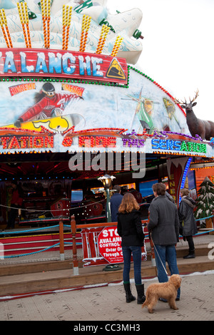 Winter Wonderland at Hyde Park - London UK Stock Photo